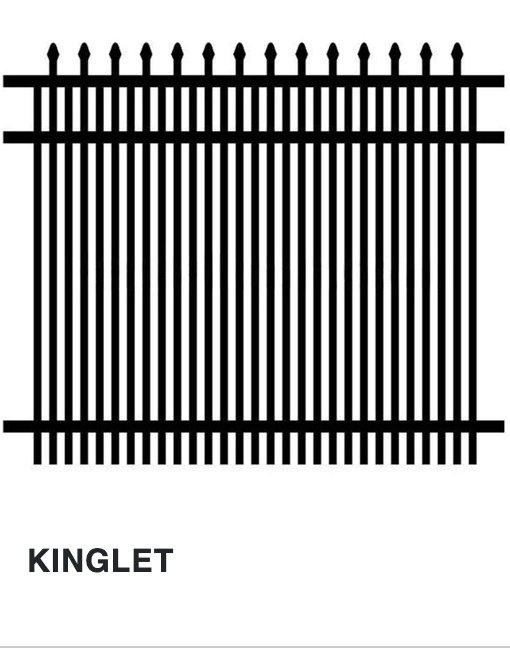 Kinglet aluminum fence style