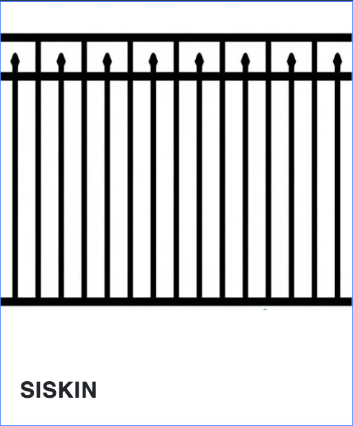 Siskin aluminum fence style
